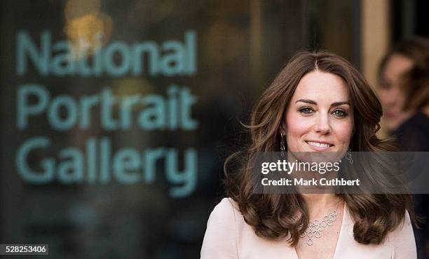 Catherine, Duchess of Cambridge visits the "Vogue 100: A Century Of Style" exhibition at National Portrait Gallery on May 4, 2016 in London, England....