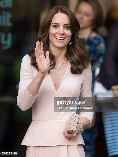 Catherine, Duchess of Cambridge visits the "Vogue 100: A Century Of Style" exhibition at National Portrait Gallery on May 4, 2016 in London, England....