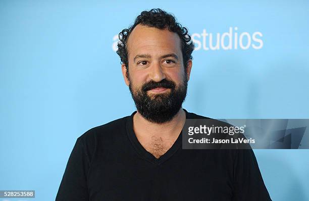 Actor Steve Zissis attends the premiere of "Love and Friendship" at Directors Guild Of America on May 3, 2016 in Los Angeles, California.