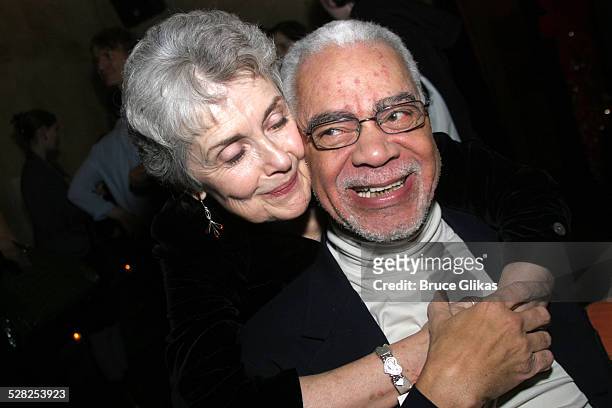 Mary Beth Peil and Earle Hyman during Atlantic Theater Company Presents Harold Pinter's Celebration & The Room Broadway Opening Night at Earth in New...