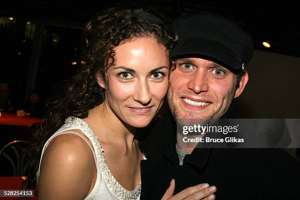 Laura Benanti and Steven Pasquale during A Touch of The Poet Opening Night - After Party at Millennium Hotel in New York, New York, United States.