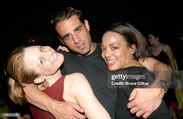 Arija Bareikis, Bobby Cannavale and Lauren Velez during Caroline Or Change Opening Night on Broadway - After Party at Gotham Hall in New York City,...