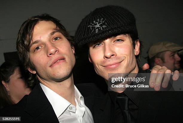 Logan Marshall-Green and Ian Somerhalder during Dog Sees God: Confessions of a Teenage Blockhead Off-Broadway Opening Night Party at Lucy's Latin...