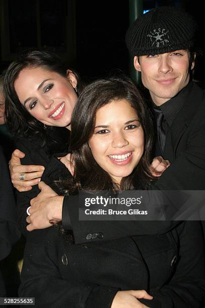 Eliza Dushku, America Ferrera, and Ian Somerhalder