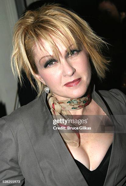 Cyndi Lauper during 58th Annual Tony Awards Nominee Announcements at The Hudson Theater in New York City, New York, United States.