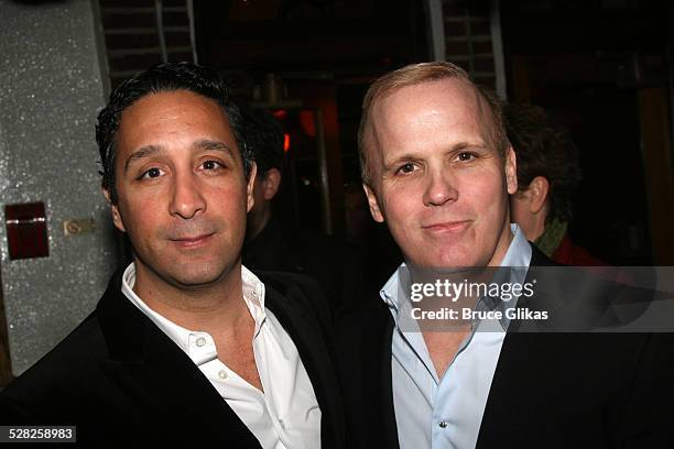 Jeff Mahshie of Chaiken and Scott Ellis during Festen Broadway Opening Night - After Party at Opening Night Curtain Call and Party for Festen on...