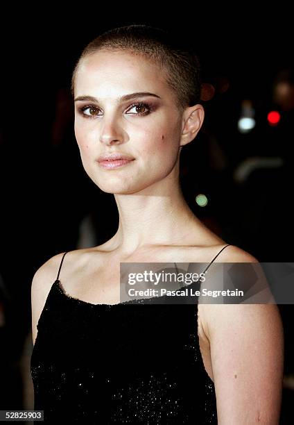 Actress Natalie Portman attends a screening of "Kiss Kiss Bang Bang" at the Grand Theatre during the 58th International Cannes Film Festival on May...