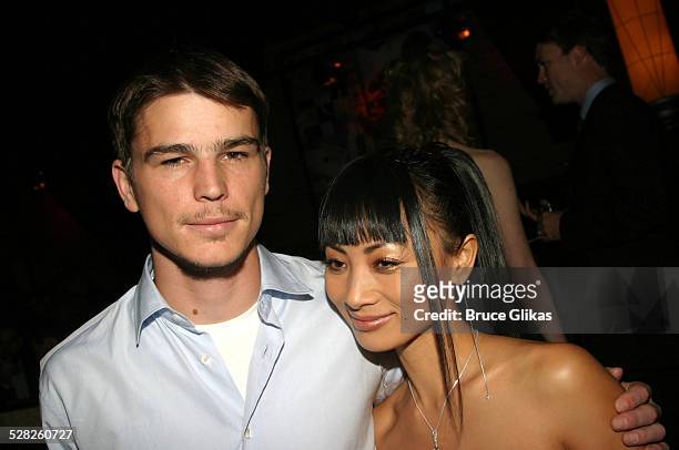 Josh Hartnett and Bai Ling during After The Fall Broadway Opening Night - After Party at B.B. Kings in New York City, New York, United States.