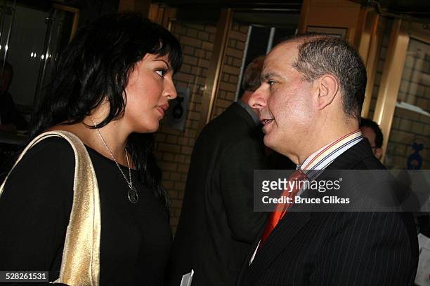 Sara Ramirez and Jed Bernstein during 60th Annual Tony Awards - Reunion Photo Luncheon - June 1, 2006 at Sardi's in New York City, New York, United...