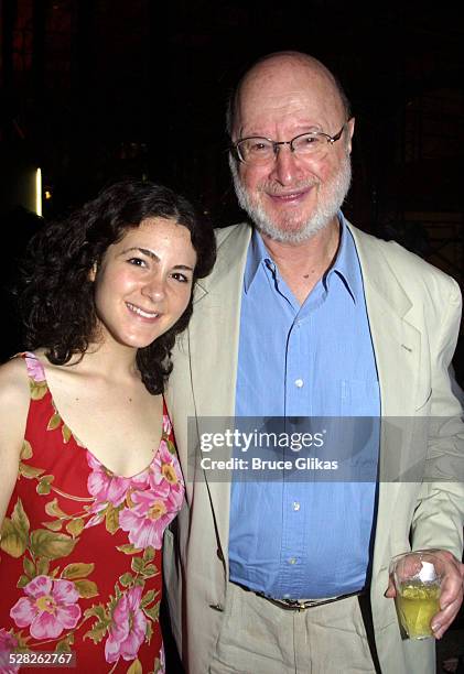 Kala Savage and Playwright Jules Feiffer during After Party for the Opening of A Bad Friend by Jules Feiffer at Lincoln Center Beaumont Concourse in...