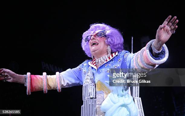 Dame Edna Everage during Dame Edna: Back With a Vengeance Broadway Opening Night at The Music Box Theater then Sardi's in New York, New York, United...