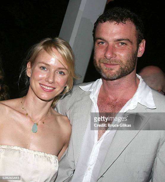 Naomi Watts and Liev Schreiber during The Public Theatres Summer Gala Honoring Meryl Streep and Kevin Kline and Opening Night of MacBeth at Central...