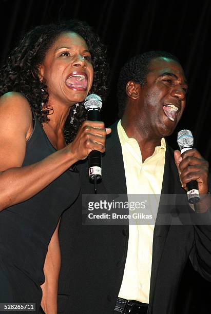 Audra McDonald and Norm Lewis during Rosie O'Donnell performs on R Family Vacations 3rd Annual Cruise to Alaska - July 12, 2006 at The Norwegian...