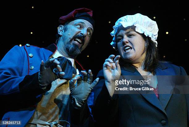 Bruce Winant and Rosie O'Donnell in Les Miserables production