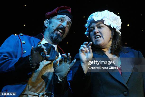 Bruce Winant and Rosie O'Donnell in Les Miserables production