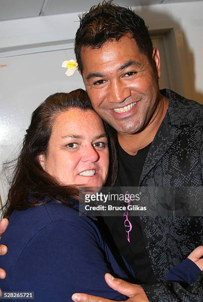 Rosie O'Donnell and Esera Tualo during Rosie O'Donnell performs on R Family Vacations 3rd Annual Cruise to Alaska - July 12, 2006 at The Norwegian...