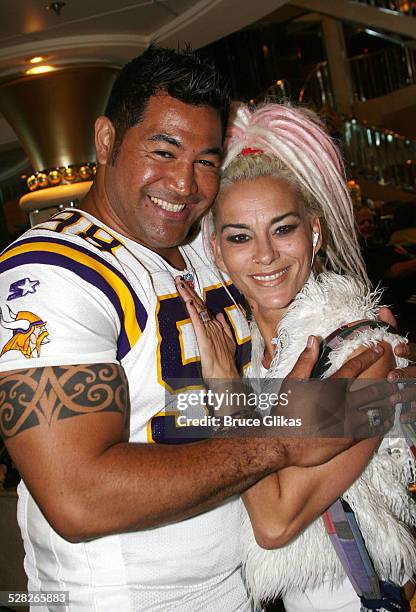 Esera Tualo and Susan Powter during Rosie O'Donnell performs on R Family Vacations 3rd Annual Cruise to Alaska - July 12, 2006 at The Norwegian Star,...