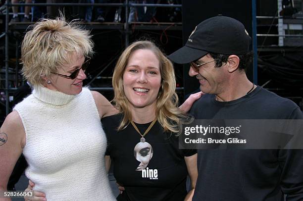 Melanie Griffith of Chicago, Rebecca Luker and Antonio Banderas of Nine