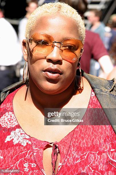 American Idol's Frenchie Davis who is in Rent during The 12th Annual Broadway on Broadway Concert at Times Square in New York City, New York, United...