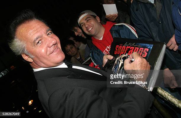 Tony Sirico during 2005 Screen Actors Guild Awards - HBO Post SAG Awards Dinner at Spago Restaurant in Beverly Hills, California, United States.