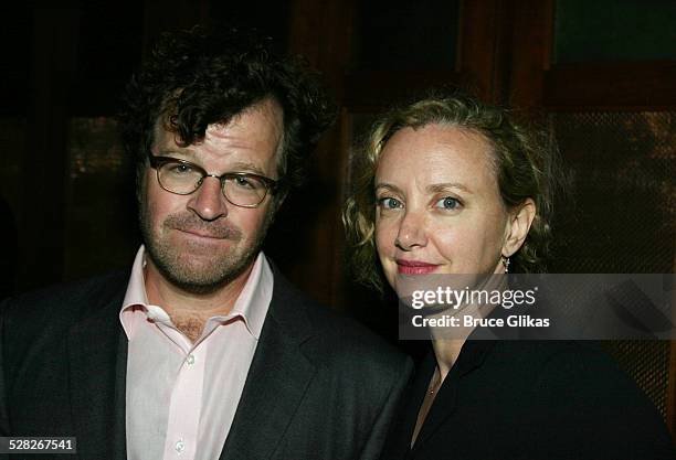 Kenneth Lonergan and J. Smith Cameron during Curtain Call and After Party Celebrating the Opening of Recent Tragic Events with Heather Graham at...