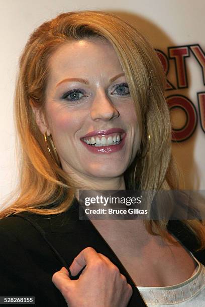 Sherie Rene Scott during Opening Night Curtain Call and Party for Dirty Rotten Scoundrels on Broadway at Imperial Theater thenThe Copacabana in New...