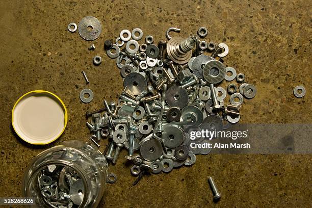 nuts and bolts - marsh screw stock pictures, royalty-free photos & images