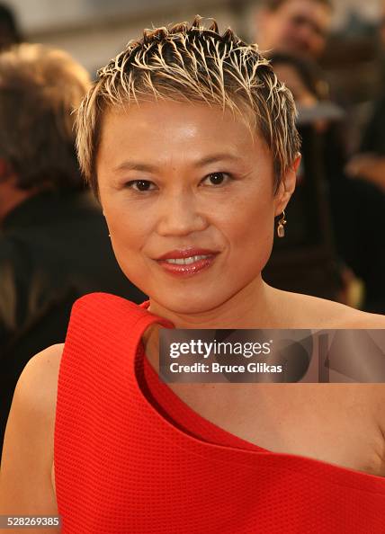 Hanfeng Han Feng, costume designer during Madama Butterfly Opening Night ...