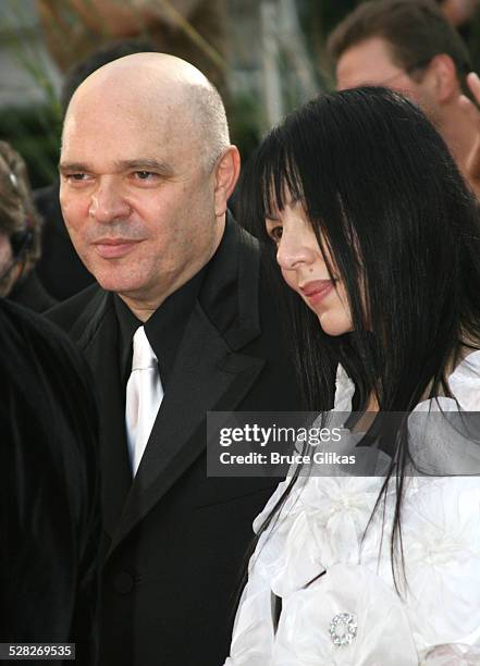 Anthony Minghella and wife during Madama Butterfly Opening Night Starting the Lincoln Center Metropolitan Opera 2006-2007 Season at Lincoln Center in...