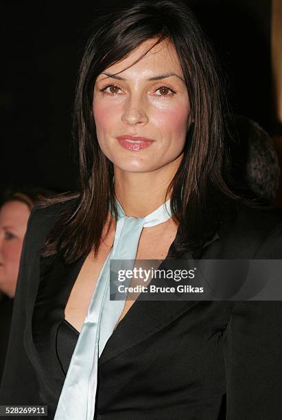 Famke Janssen in Yves Saint Laurent during Opening Night of The Boy From Oz - Arrivals and After Party at The Imperial Theater and Copacabana...