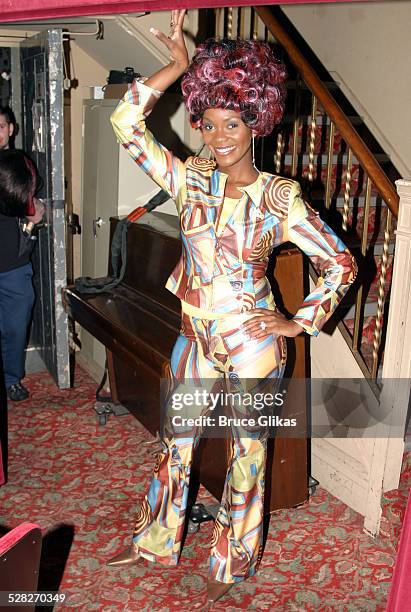 Miss America 2004 Ericka Dunlap wearing Bouva during Miss America 2004 Ericka Dunlap Announces her Platform of Diversity at The Hit Musical Hairspray...