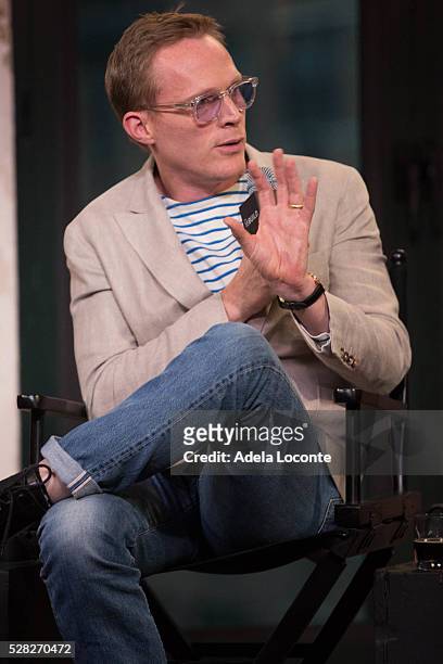 Paul Bettany dicusses the AOL Speaker Series to discuss "Captain America: Civil War" at AOL Studios In New York on May 4, 2016 in New York City.