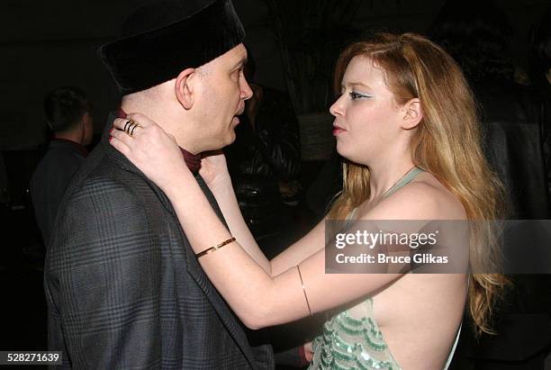 Charles Busch and Natasha Lyonne during Die, Mommie, Die New York Premiere - After-party at Laura Belle in New York City, New York, United States.