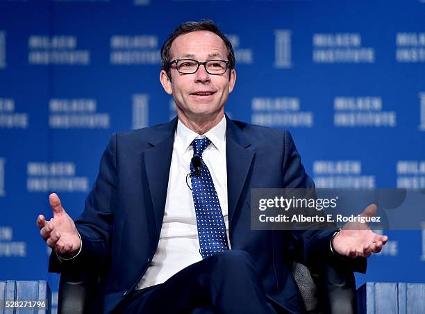 President, Creative Artists Agency Richard Lovett speaks onstage at the 2016 Milken Institute Global Conference on May 04, 2016 in Beverly Hills,...