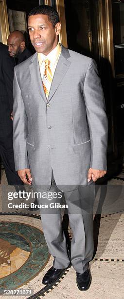 Denzel Washington during Opening Night Party for Julius Caesar on Broadway at Gotham Hall in New York City, New York, United States.