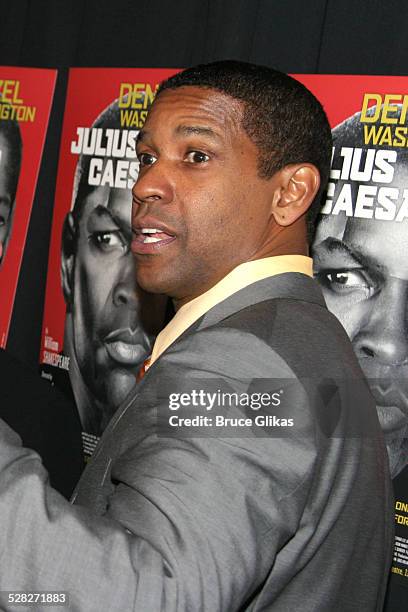 Denzel Washington during Opening Night Party for Julius Caesar on Broadway at Gotham Hall in New York City, New York, United States.