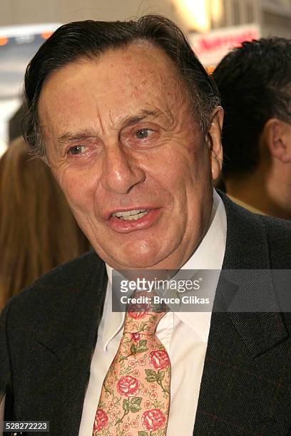 Barry Humphries during Opening Night of Martin McDonagh's The Pillowman on Broadway - Arrivals at The Booth Theater in New York City, NY, United...