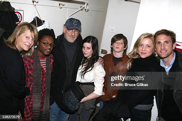 Kate Capshaw, Theo Spielberg, Steven Spielberg, Sasha Spielberg, Sawyer Spielberg, Jessica Capshaw and husband Christopher Gavagin