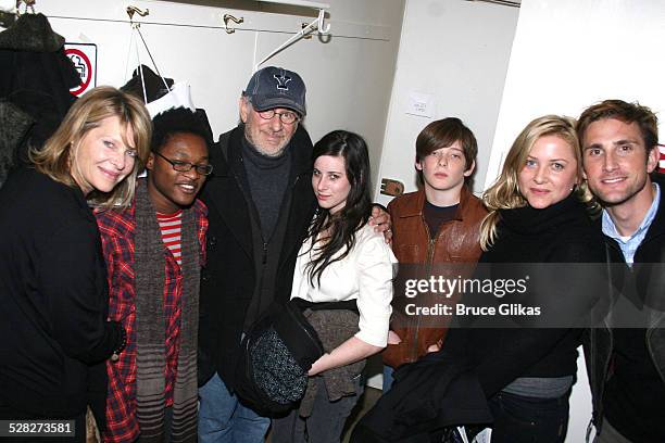 Kate Capshaw, Theo Spielberg, Steven Spielberg, Sasha Spielberg, Sawyer Spielberg, Jessica Capshaw and husband Christopher Gavagin