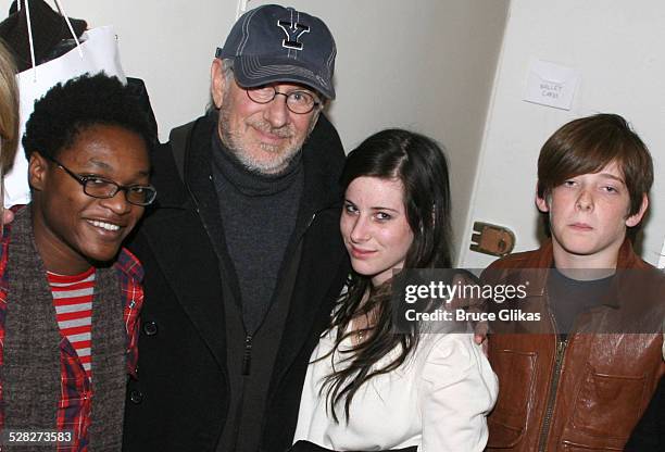 Theo Spielberg, Steven Spielberg, Sasha Spielberg, and Sawyer Spielberg