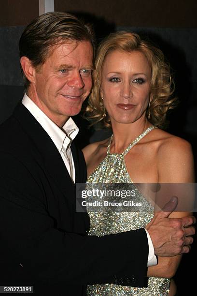 William H. Macy and Felicity Huffman during The Atlantic Theater Company 20th Anniversary Spring Gala at The Rainbow Room in New York City, New York,...