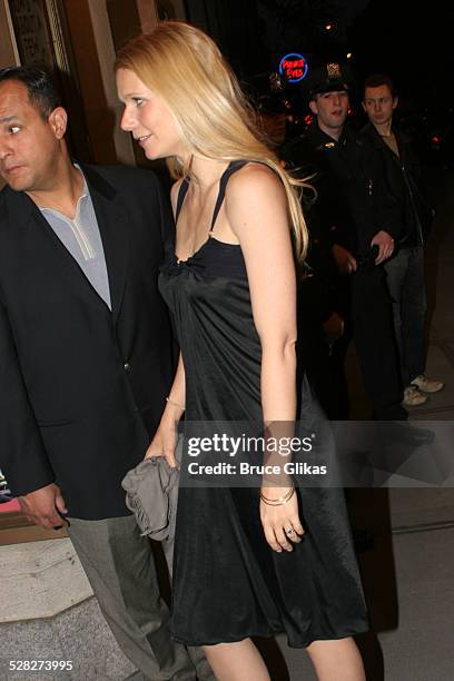 Gwyneth Paltrow during Sweet Charity Broadway Opening Night - Arrivals at The Al Hirshfeld Theater in New York City, New York, United States.