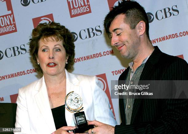 Lynn Redgrave and Alan Cumming during 59th Annual Tony Awards Nominations Announcement at Marriott Marquis in New York City, New York, United States.