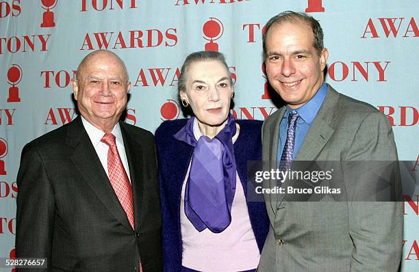 Gerald Schoenfeld, Marian Seldes and Jed Bernstein