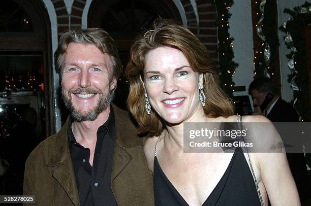 Byron Jennings and Carolyn McCormick during Opening Night of Henry IV on Broadway at Tavern on The Green in New York, NY, United States.