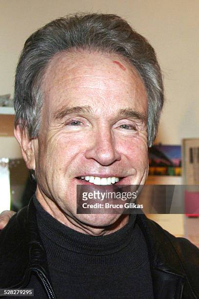 Warren Beatty during Warren Beatty and Annette Bening visit Spring Awakening - April 6, 2007 at The Eugene O'Neill Theatre in New York City, New...