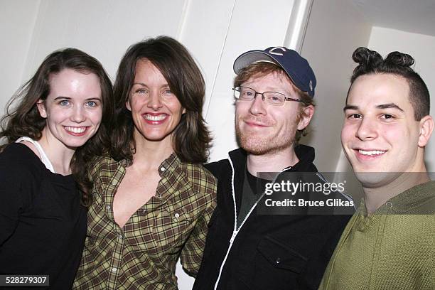 Phoebe Strole, Alice Ripley, Anthony Rapp and Skylar Astin *EXCLUSIVE*