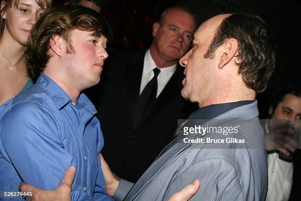 Haley Joel Osment and Kevin Spacey, who co-starred in Pay it Forward together
