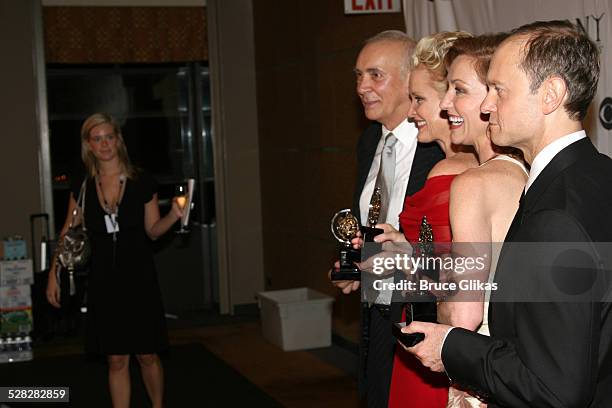 Frank Langella, winner Actor for Frost/Nixon, Christine Ebersole, winner Actress for Grey Gardens, Julie White, winner Actress for The Little Dog...