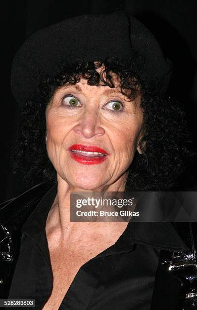 Actress/Dancer Chita Rivera poses during the opening reception for the Rosie O'Donnell art show Solace: An Exhibition of Paintings at New World...